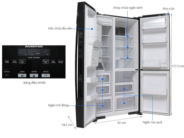 Tủ lạnh Hitachi 584 lít R-M700GPGV2
