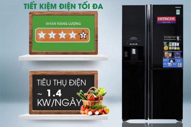 Tủ lạnh Hitachi 584 lít R-M700GPGV2