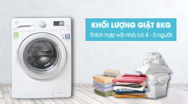 Máy giặt Electrolux EWF12853 Inverter 8 kg