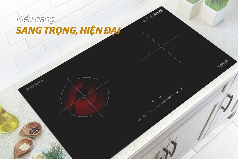 Bếp từ hồng ngoại Sunhouse SHB-EI02 Kiểu dáng sang trọng