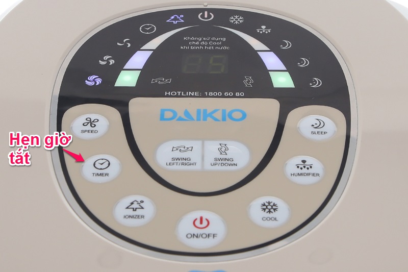 Quạt điều hòa Daikio DK-2500B