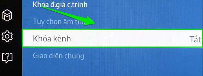 Cài đặt thiết lập khung thời gian cũng như nội dung xem trên tivi đối với trẻ nhỏ