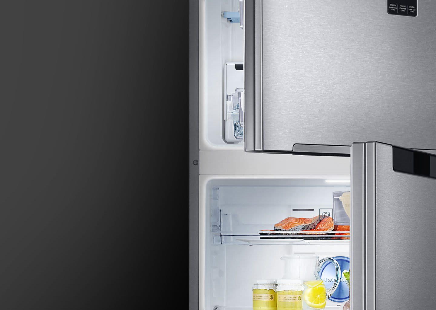 Tủ lạnh Samsung Inverter 375 lít RT35K5982DX/SV thực phẩm yêu thích trong tầm mắt