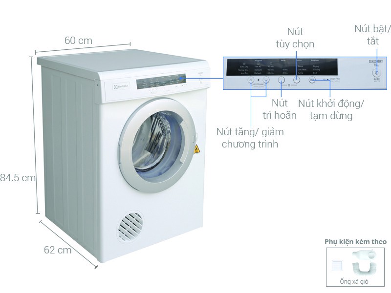 Máy sấy Electrolux EDV7552