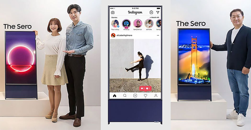 SAMSUNG RA MẮT TV MÀN HÌNH CÓ THỂ XOAY NGANG DỌC 1