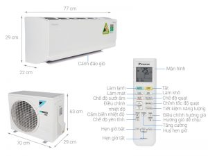 TOP DIEU HOA DAIKIN 1 CHIEU