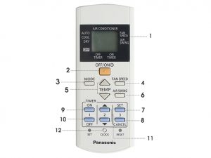 điều khiển điều hòa panasonic