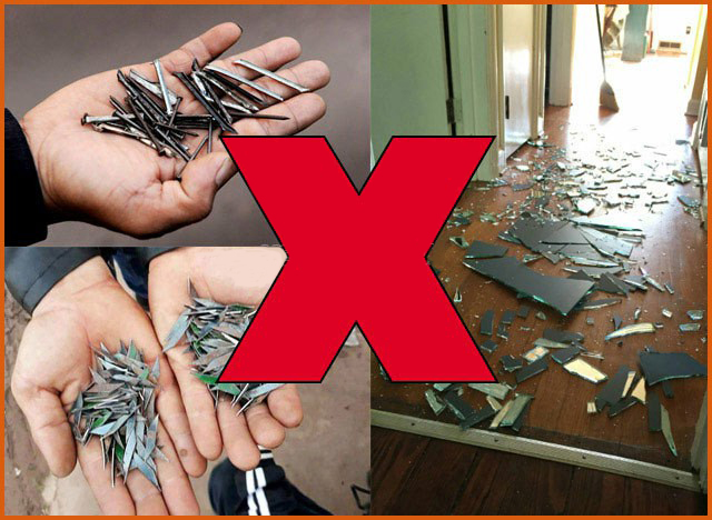 máy hút bụi không hút được vật cứng nhọn