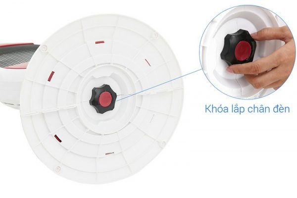 Chân đế chắc chắn có khóa tháo lắp