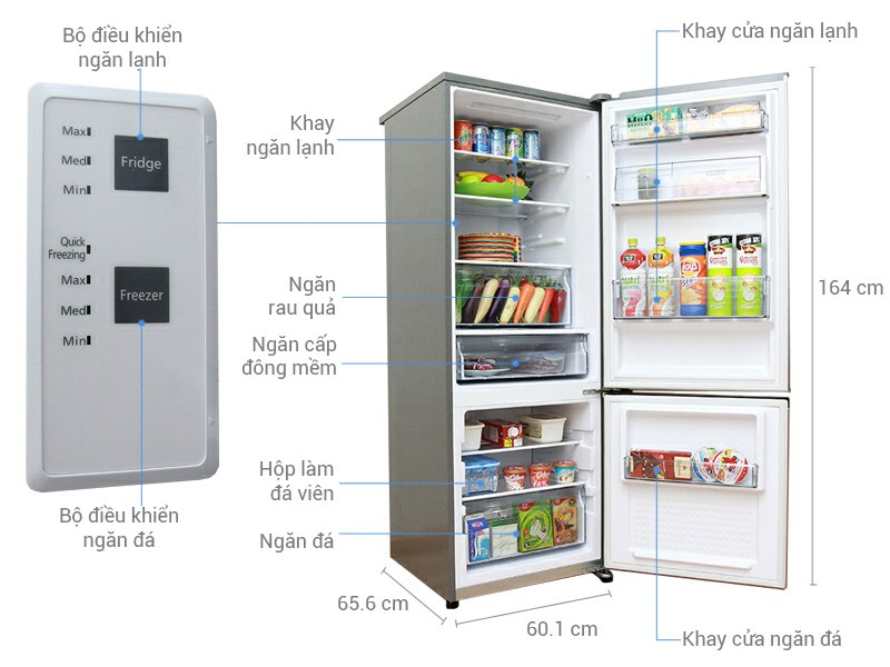 Tủ lạnh Panasonic 290 lít NR- BV328QSVN