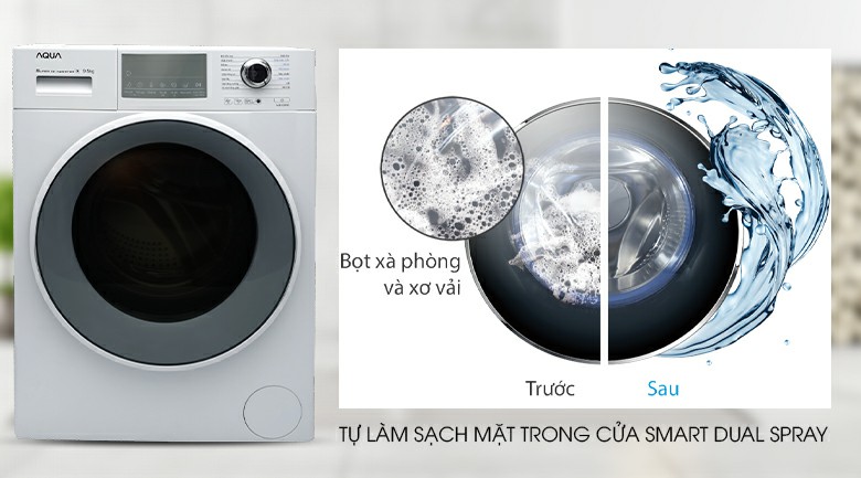 Máy giặt AQUA AQD-D950E.W Inverter 9.5 kg 8