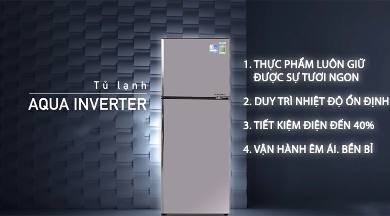 Tủ lạnh AQUA AQR-I356DN Inverter 318 lít 2