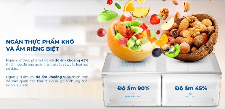 Tủ lạnh AQUA AQR-IGW525EM (GB GD) Inverter 511 lít 8