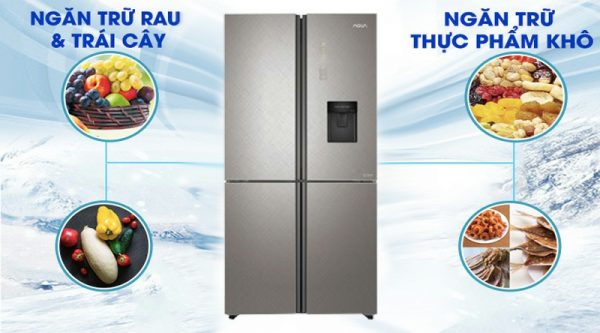 Tủ lạnh AQUA AQR-IGW525EM GP Inverter 456 lít 6