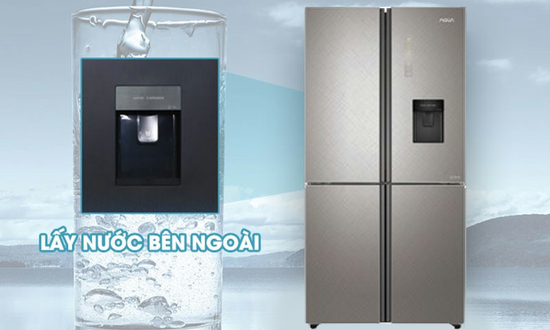 Tủ lạnh AQUA AQR-IGW525EM GP Inverter 456 lít 8
