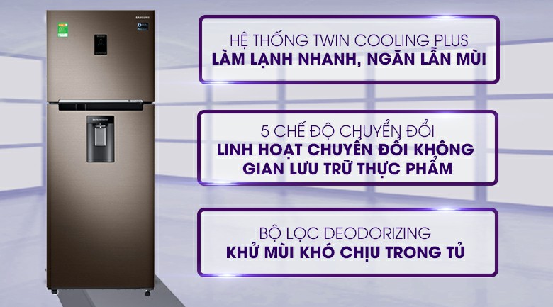 Tủ lạnh Samsung Twin Cooling Plus 394 lít cũng nằm top tủ lạnh Tết 2020