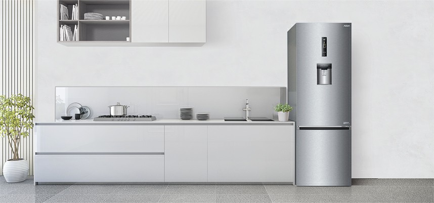 Tủ lạnh AQUA AQR-IW338EB SW Inverter 317 lít 1