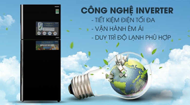 Tủ lạnh Hitachi R-FG450PGV8 GBK Inverter 339 lít 3