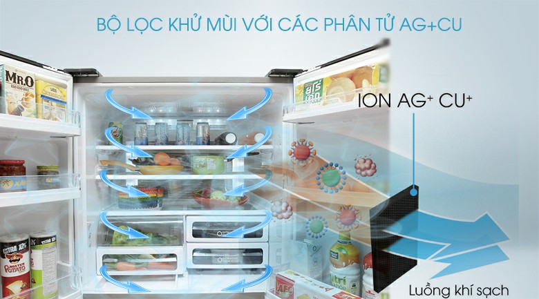 Tủ lạnh Sharp SJ-FX630V-ST Inverter 556 lít 5