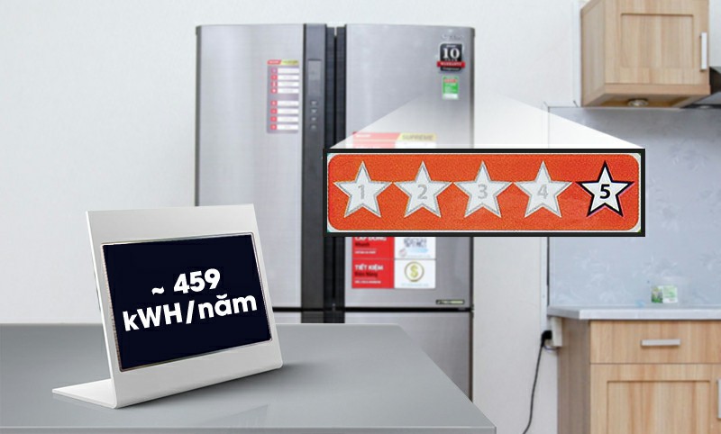 Tủ lạnh Sharp SJ-FX630V-ST Inverter 556 lít 9