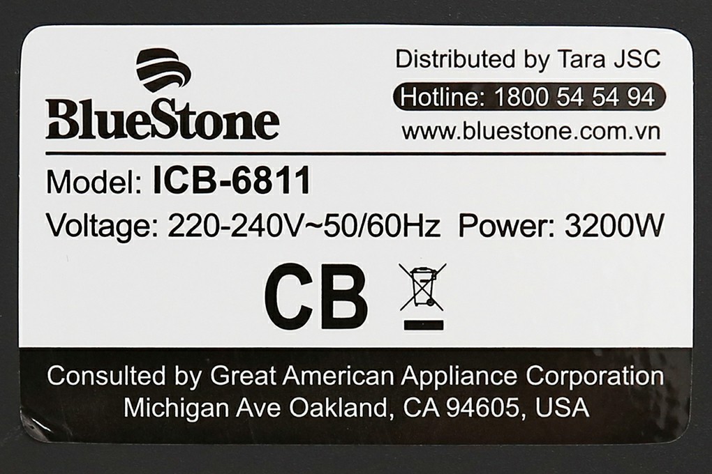 Bếp từ hồng ngoại đôi lắp âm Bluestone ICB-6811 3