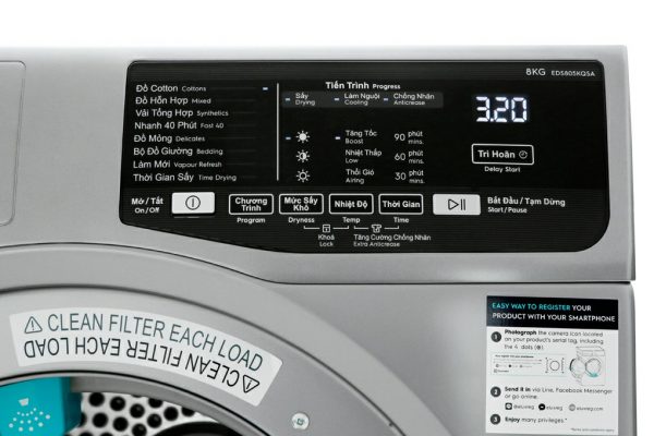 Máy sấy Electrolux EDS805KQSA 8 kg 2