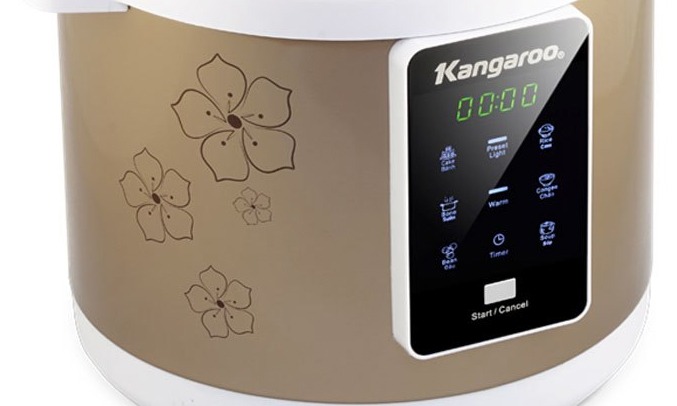 Nồi áp suất điện Kangaroo KG139 6 lít hiển thị