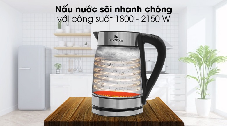 Ấm siêu tốc Bluestone KTB-3426 1.7 lít nấu nước nhanh