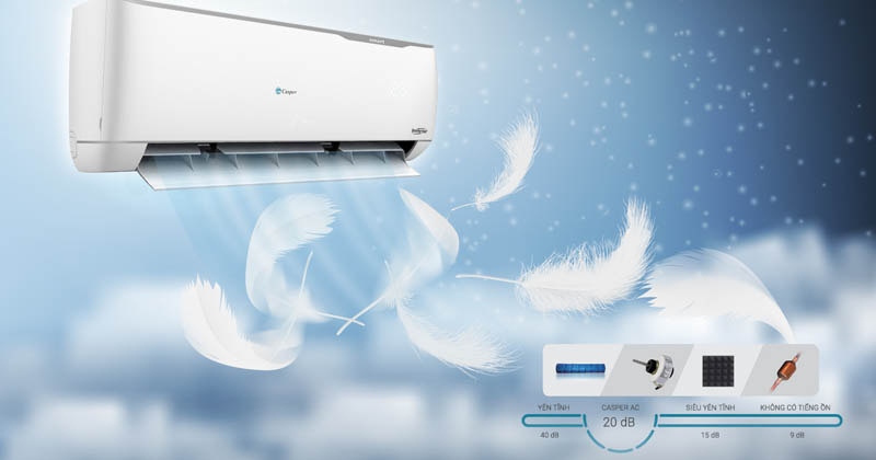 Điều hòa Casper vận hành êm ái