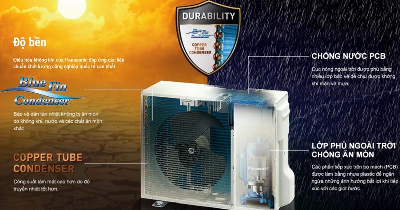 Điều hòa Panasonic bền bỉ với thời gian