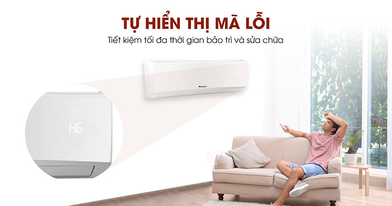 Điều hoà Gree 1 chiều 9000 BTU GWC09KB-K6N0C4 tự hiển thị lỗi