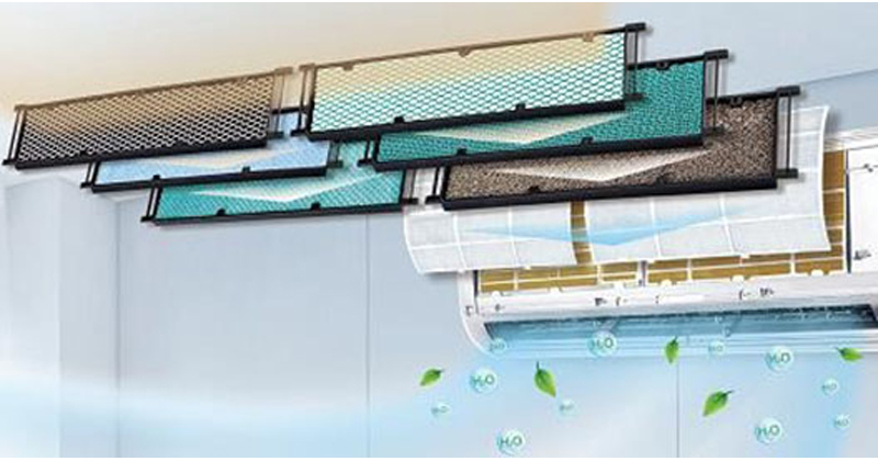 Điều hòa Gree 2 chiều 9000 BTU GWH09QB-K3NNC2H màng lọc sức khỏe