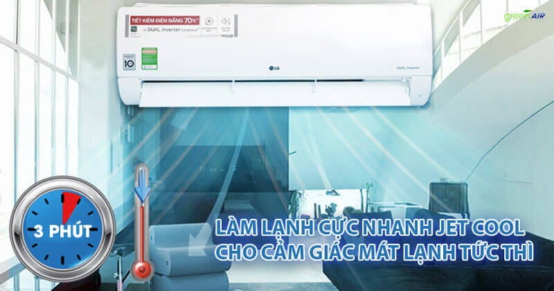 Điều hòa LG có thực sự chất lượng và nên mua trên thị trường điều hòa hiện nay? chế độ jet cool