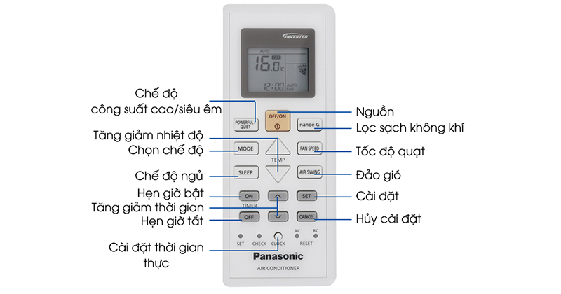 Hướng dẫn sử dụng điều hoà Panasonic an toàn hạn chế được Virus nguy hiểm remote