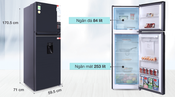 Tủ lạnh Toshiba Inverter 337 lít GR-RT435WE-PMV(06)-MG 16