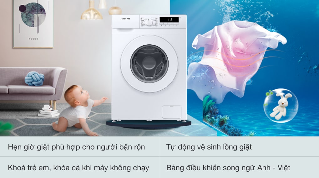 Máy giặt Samsung Inverter 9 kg WW90T3040WW 14