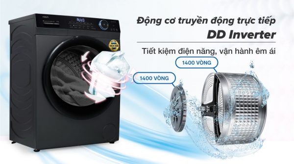 Máy giặt Aqua Inverter 11 kg AQD- D1102G BK 14