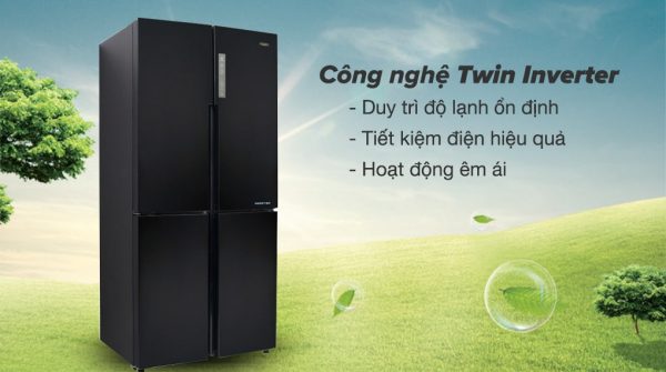 Tủ lạnh Aqua Inverter 456 lít AQR-M525XA(FB) 7