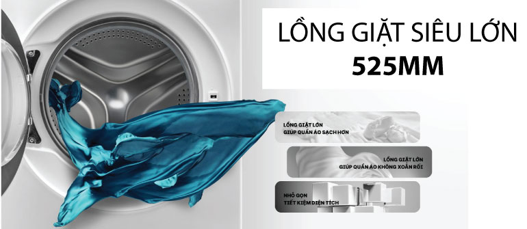 Máy giặt Aqua Inverter 8 Kg AQD-A802G.W 5