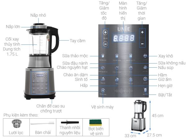 Máy làm sữa hạt Unie V8S 2