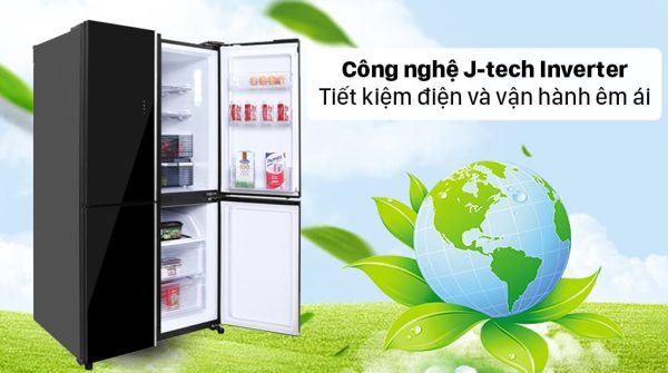 Tủ lạnh Sharp Inverter 525 lít SJ-FXP600VG-BK 5