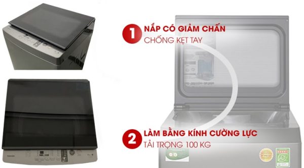 Máy giặt Toshiba 9 kg AW-K1005FV(SG) 15