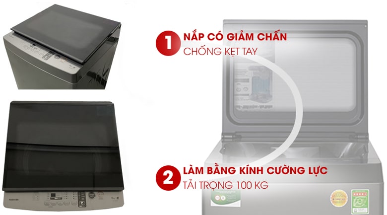 Máy giặt Toshiba 9 kg AW-K1005FV(SG) 15