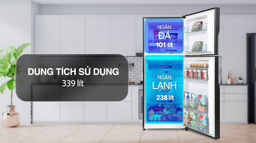 Tủ lạnh Hitachi Inverter 339 lít R-FVX450PGV9 GBK 4