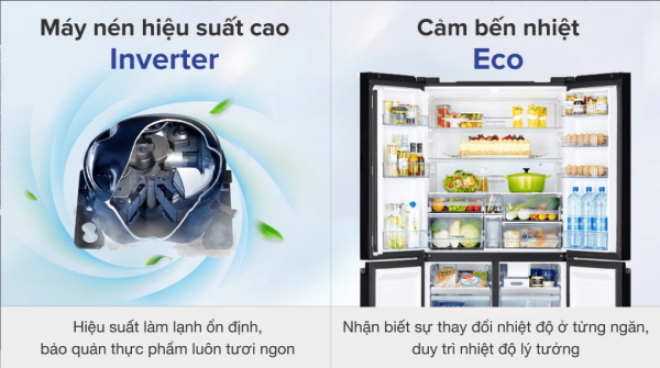 Tủ lạnh Hitachi Inverter 569 lít R-WB640PGV1 GCK 5