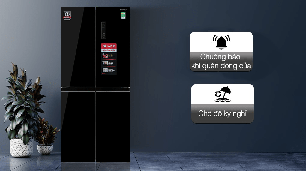 Tủ lạnh Sharp Inverter 362 lít SJ-FX420VG-BK 8