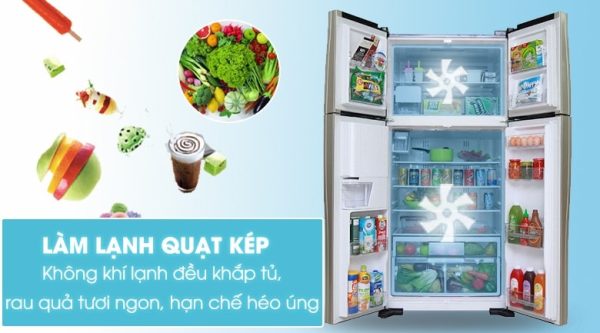 Tủ lạnh Hitachi Inverter 540 lít R-FW690PGV7 GBK 7