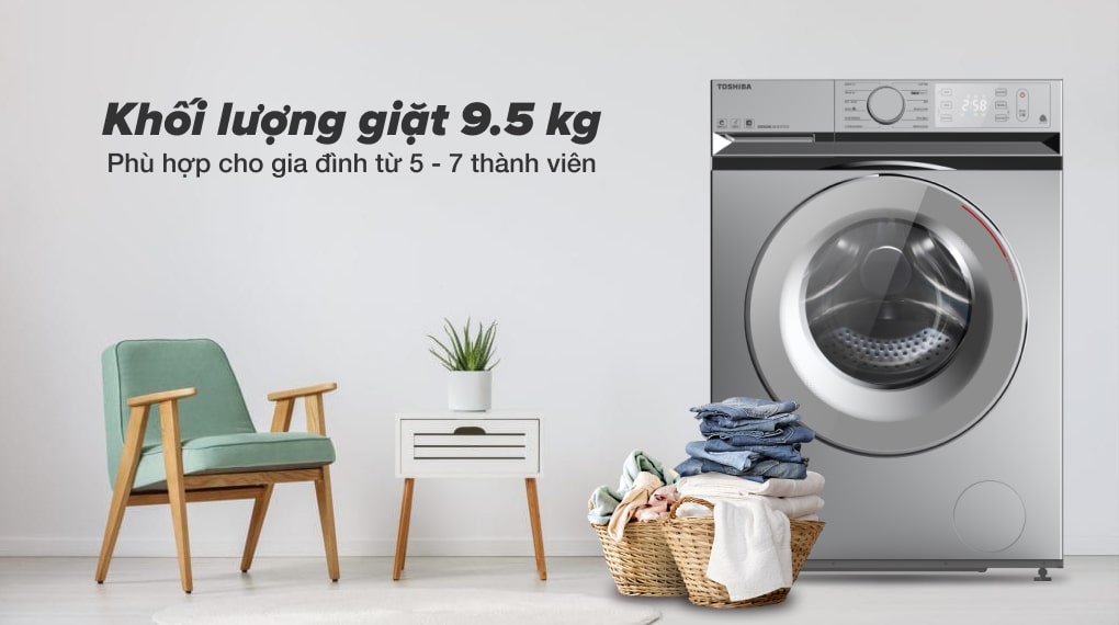 Máy giặt Toshiba inverter 9.5 kg TW-BL105A4V(SS) 13