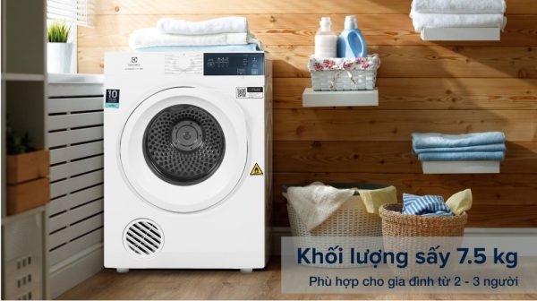 Máy sấy thông hơi Electrolux 7.5 kg EDV754H3WB 12