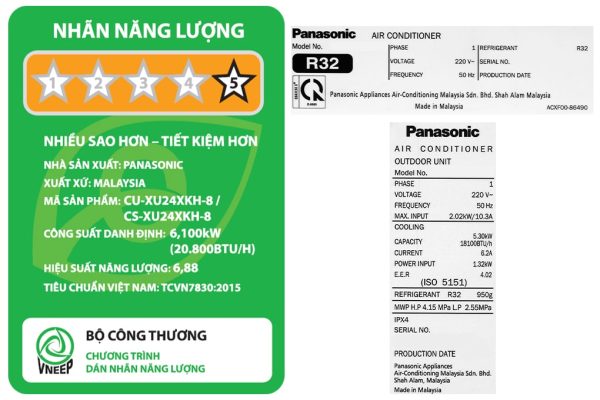 Điều hoà Panasonic 1 chiều Inverter 2.5 HP CU-XU24XKH-8 9